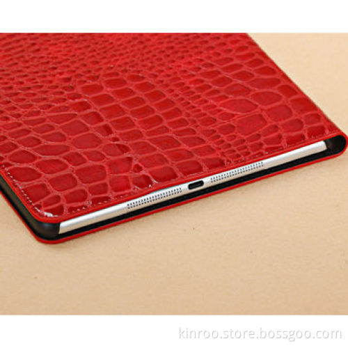 Easel case with croco finish PU